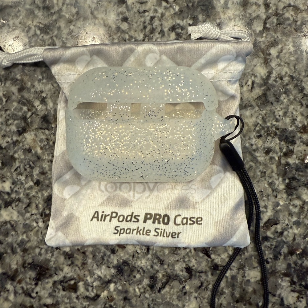 Loopy Sparkle Silver AirPods Pro Case